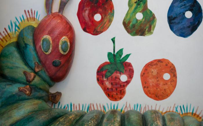 The Very Hungry Caterpillar | A hungry little caterpillar eats his way through a weeklong feast on his way to becoming a beautiful butterfly. Based on the story and illustrations by Eric Carle. 
