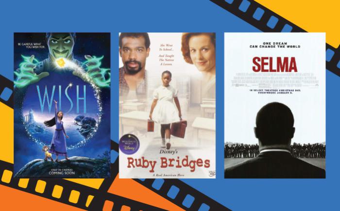 Wish, Ruby Bridges and Selma DVD covers