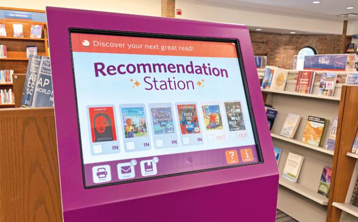 Recommendation Station kiosk screen