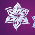 Paper snowflake ornaments