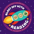 2023 summer reading club, Blast Off With Reading, logo