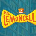 The words MR. LEMONCELLO superimposed over stacks of books