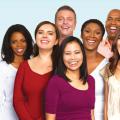 Group of multicultural adults