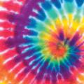 Brightly colored tie dye spiral