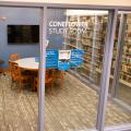 Coneflower Study Room seen through the doorway and windows