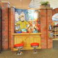 Character Homer Price (by Robert McCloskey) in the Story Garden at Northwest Library