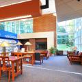 View of the Northwest Library fireplace area