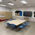 Table and chairs set up in Olentangy Meeting Room