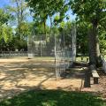 View of the ball field outside Old Worthington Library