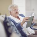 Woman enjoying a good book