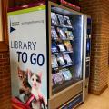 Book vending machine at a community center