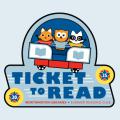 Ticket to Read logo for Summer Reading Club 2025