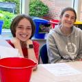Volunteens at summer reading club table