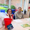 Volunteens at summer reading club table