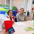 Volunteens at summer reading club table