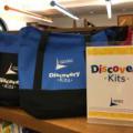 Discovery Kit bags on the shelf