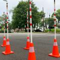 Traffic cones and collapsible poles