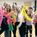Group of children at K-pop dance class