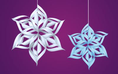 Paper snowflake ornaments