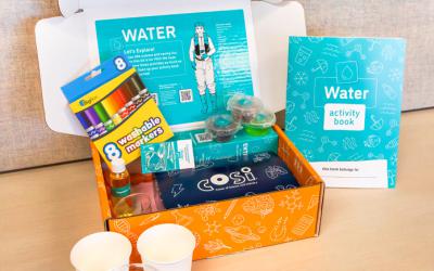 Contents of COSI water-themed kit