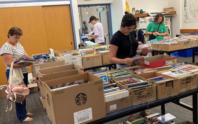 Book sale at Old Worthington Library