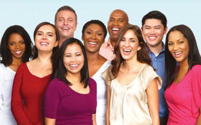 Group of multicultural adults