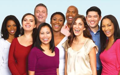 Group of multicultural adults