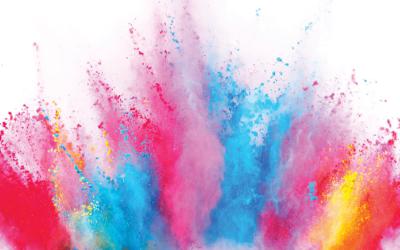 Powders of different colors