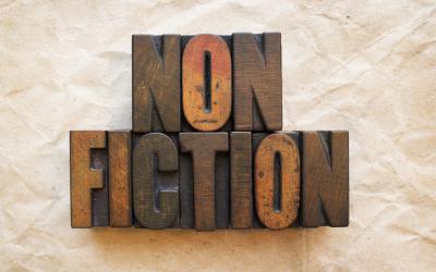 Wood cut blocks with the word Nonfiction