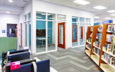 Alum Creek and Blacklick Creek Study Rooms side by side