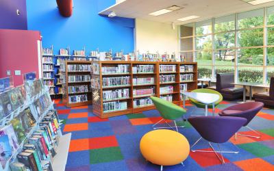Teen area at Nothwest Library