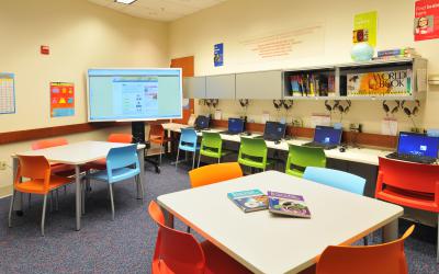 View inside the Northwest Library Learning Lab