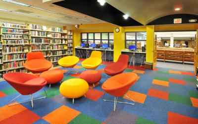 View into the Teen Room at Old Worthington Library