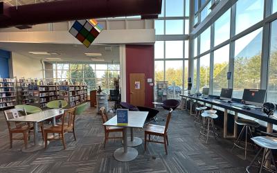 Teen area at Nothwest Library