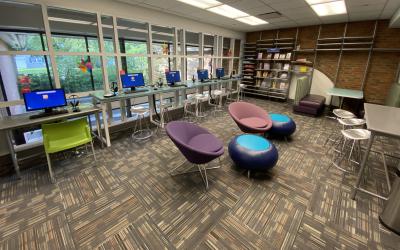 View into the Tween Room at Old Worthington Library