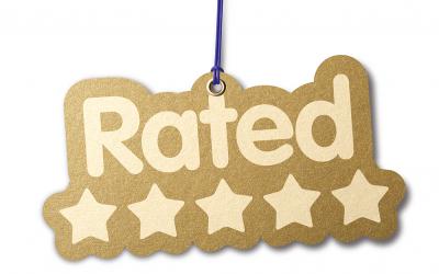 Rated 5 stars in gold letters