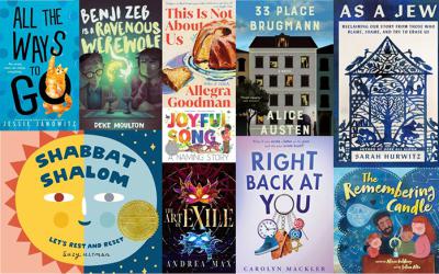 Collage of Jewish American heritage book covers