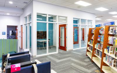 Study rooms at Worthington Park Library