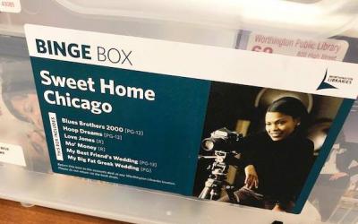 Sweet Home Chicago binge box featuring themed movies