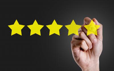 Image of hand drawing 5 stars
