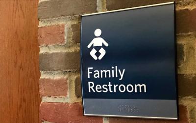 Family Restroom sign