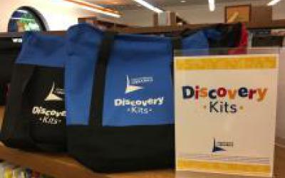 Discovery Kit bags on the shelf