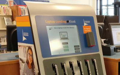 Laptop Lending Kiosk at Worthington Park Library