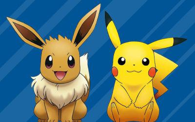 Eevee and Pikachu pokemon