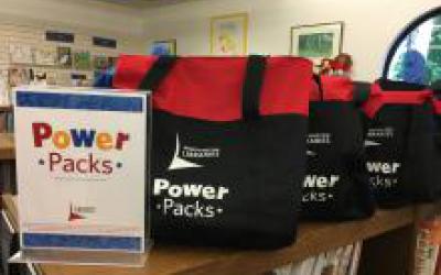 Power Pack bags on the shelves