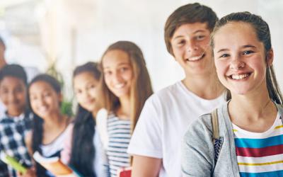 Young adults standing together