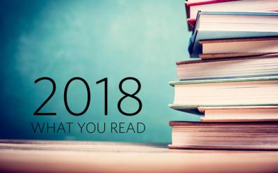 Stack of books next to text 2018 What You Read